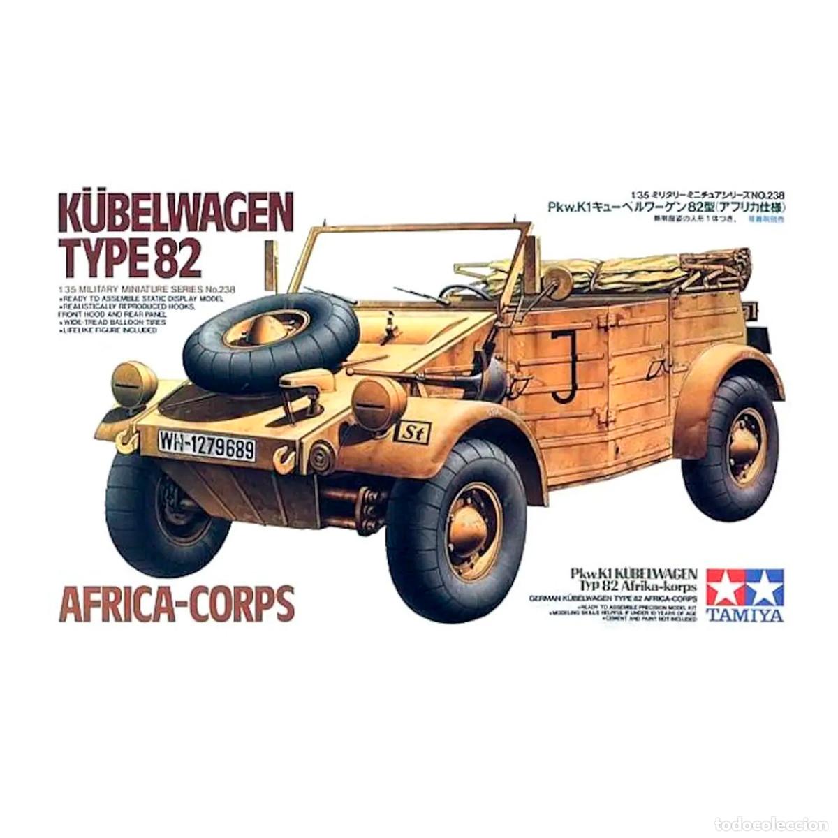 Maquetas: Maqueta Tamiya 1/35 German Kubelwagen Type 82 Africa-Korps