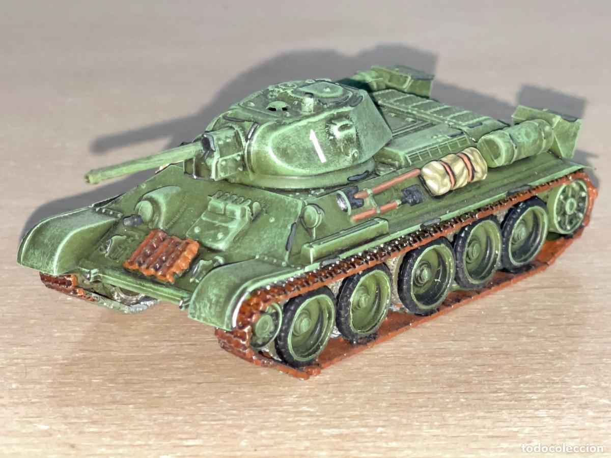 Maquetas: 55- Tanque medio Sovi&eacute;tico T34/76 WWII artesanal 2&ordf;GM Russian Army URSS cccp 1:72 muy RARO!!