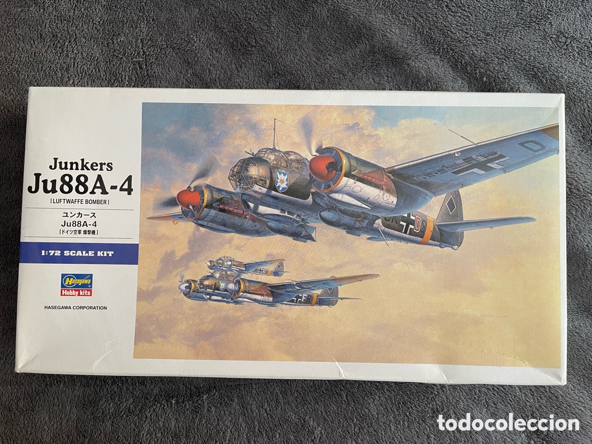 Maquetas: JUNKERS Ju-88 A-4 1:72 HASEGAWA 00555 maqueta avi&oacute;n