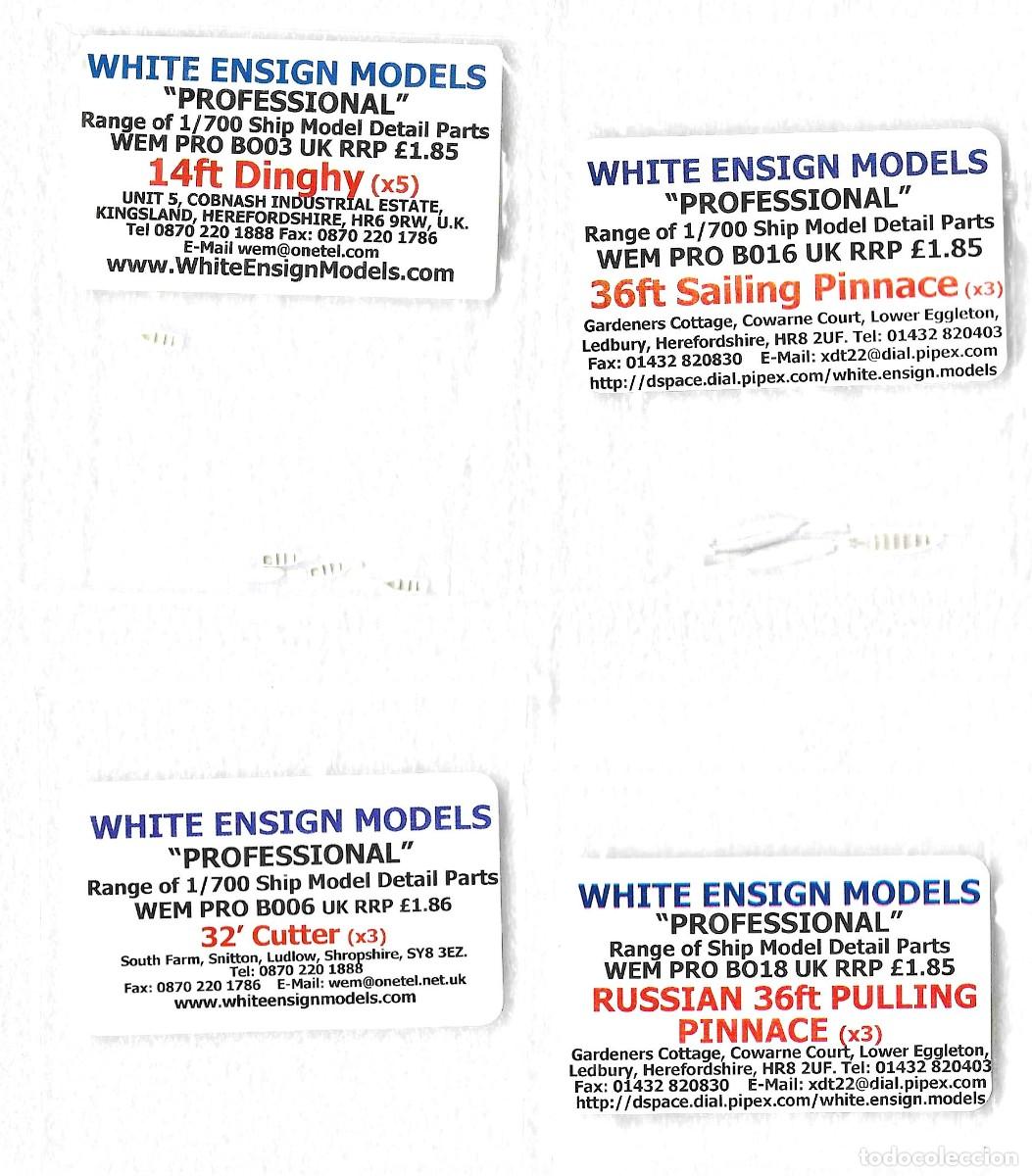 Maquetas: WHITE ENSIGN MODELS - Ref: B003, B006, B016, B018, B021, 7027, 7028 - Escala 1/700 - Lote 1