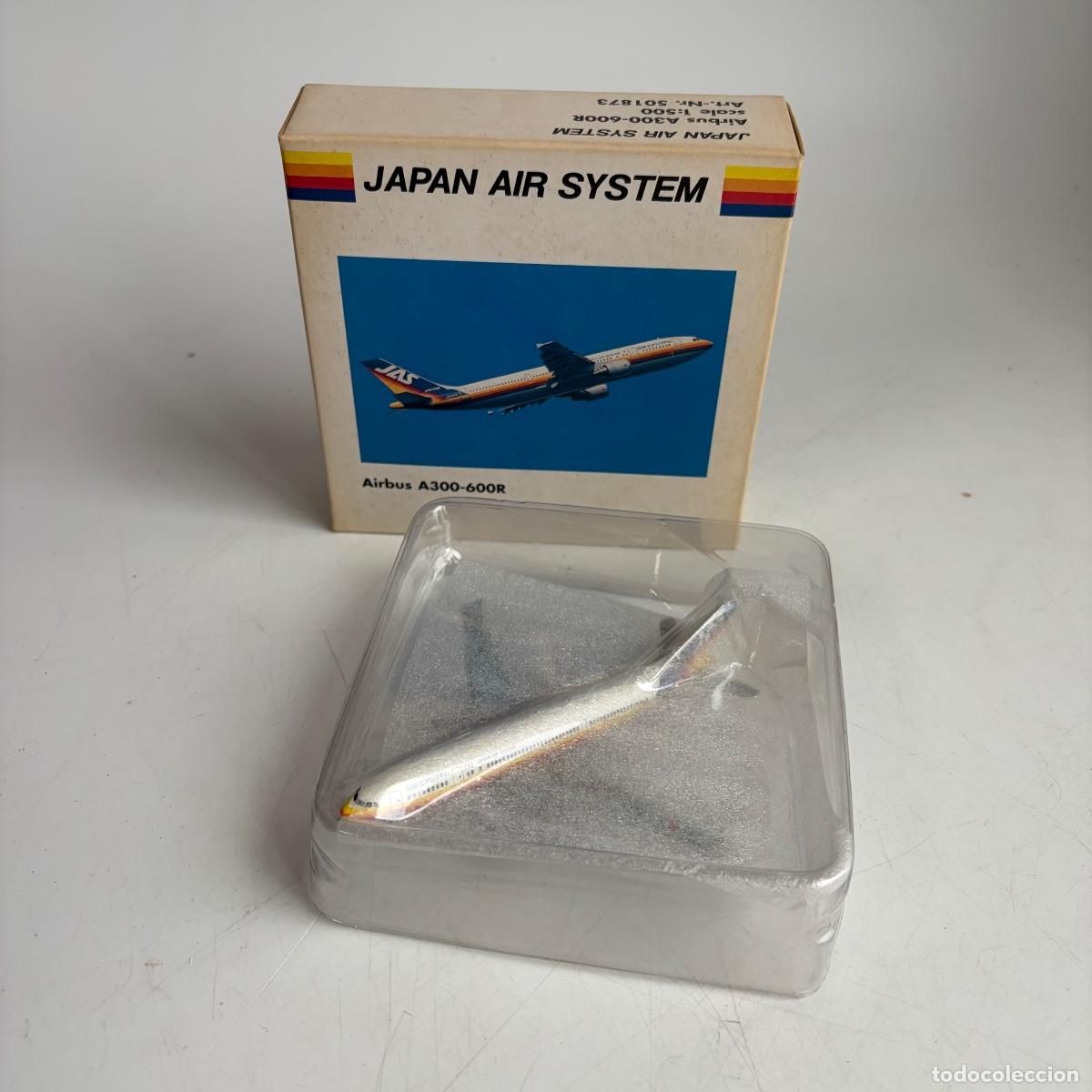 Maquetas: Avion Japan air system airbus A300-600R escala 1:500 ref. 501873 Herpa Wings