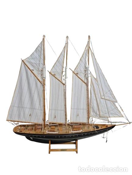 Maquetas: Preciosa Maqueta de Barco - Velero (Atlantic 1903) - Goleta de Tres M&aacute;stiles - William Gardner