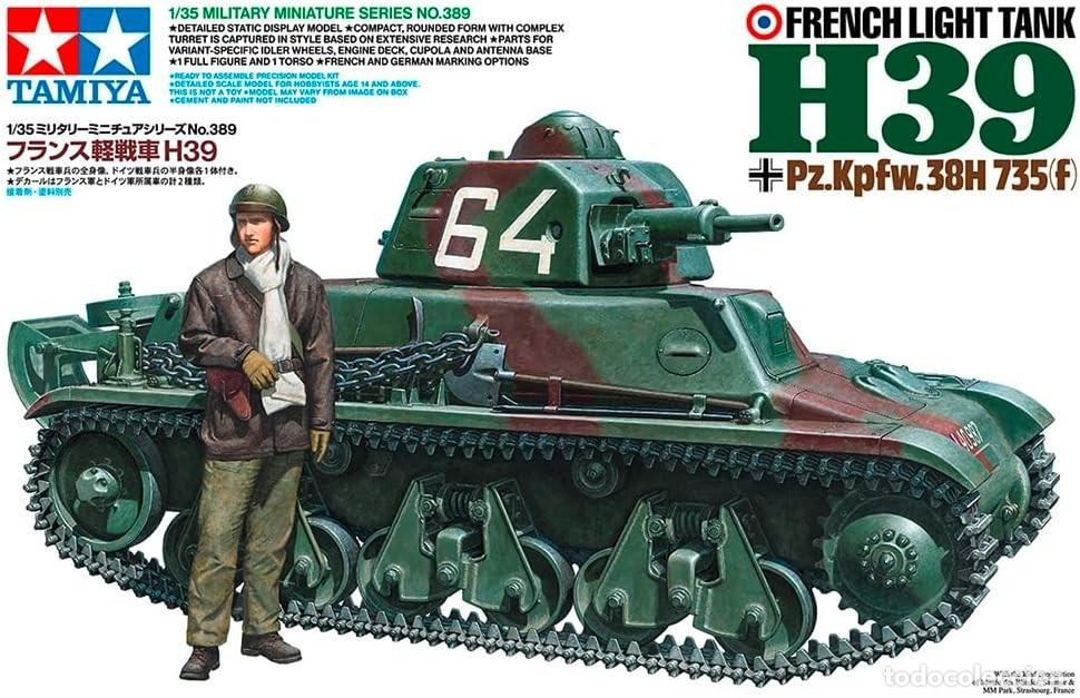 Maquetas: TAMIYA - French Light Tank Hotchkiss H39 1/35 35389