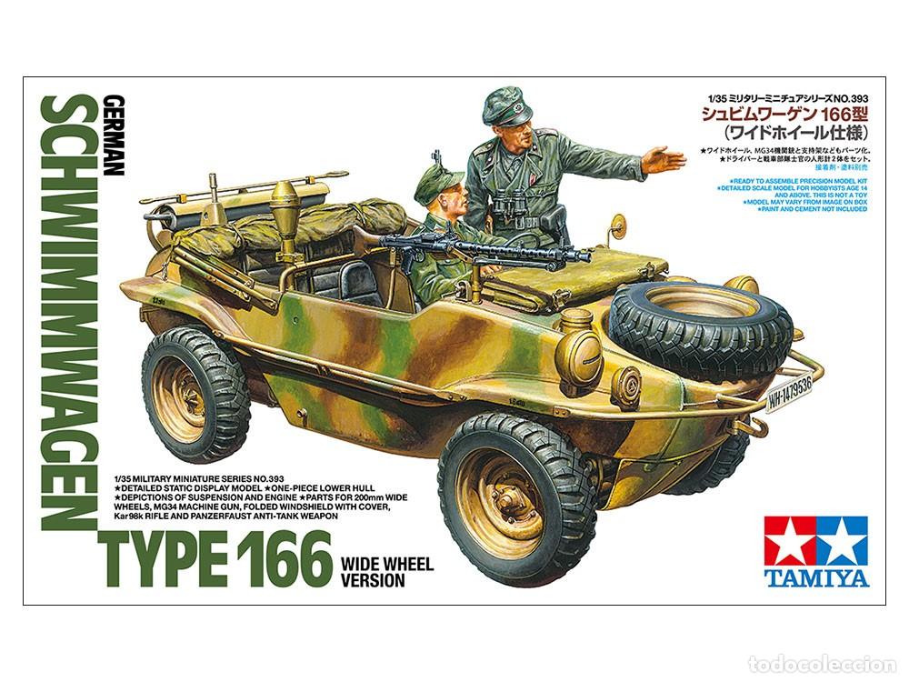 Maquetas: TAMIYA - German Schwimmwagen Type 166 Wide Wheel Version 1/35 35393