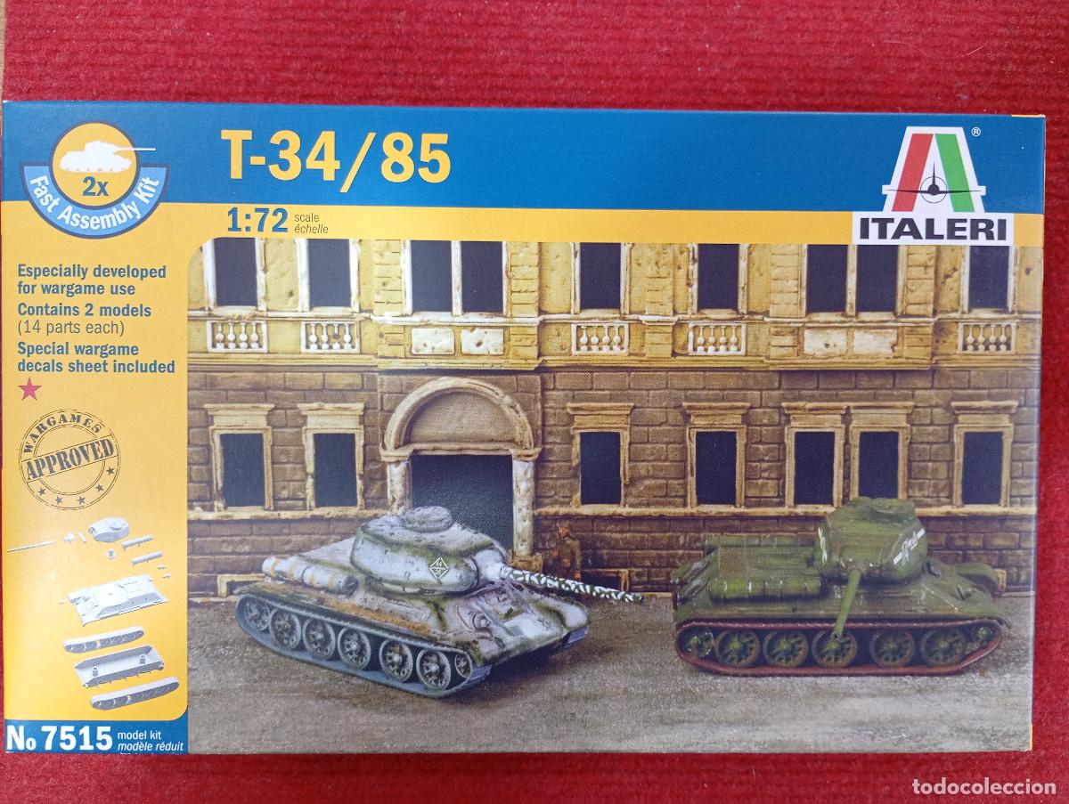 Maquetas: Maqueta Italeri 2 tanques sovi&eacute;ticos T-34/85 Escala 1/72 Precintada