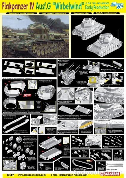 Maquetas: DRAGON - German Flakpanzer IV Ausf.G &rdquo;Wirbelwind&rdquo; Early Production 1/35 6342