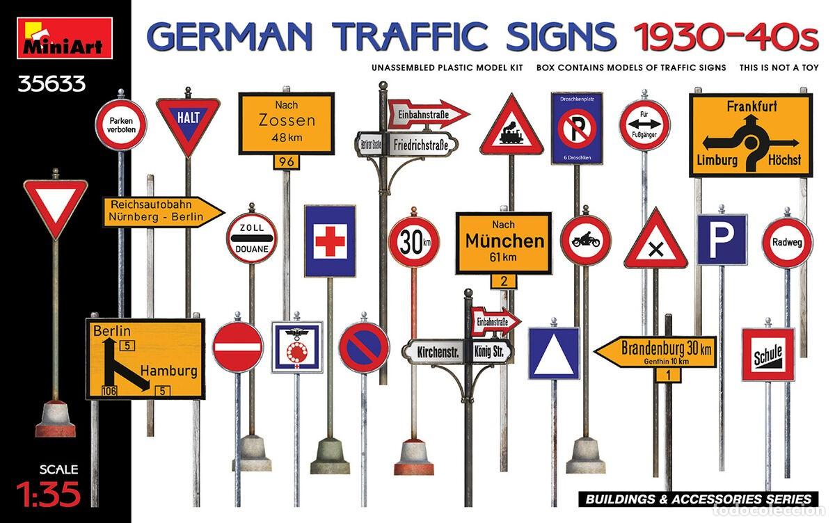 Maquetas: MINIART - German traffic signs 1930-40's 1/35 35633
