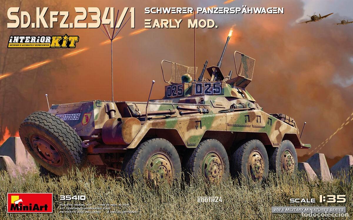 Maquetas: MINIART - Sd. Kfz. 234/1 Schwerer Panzerspahwagen Early Mod. (Interior Kit) 1/35 35410