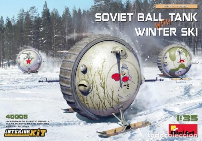 Maquetas: MINIART - Soviet Ball Tank with Winter Ski with Interior Kit 1/35 40008