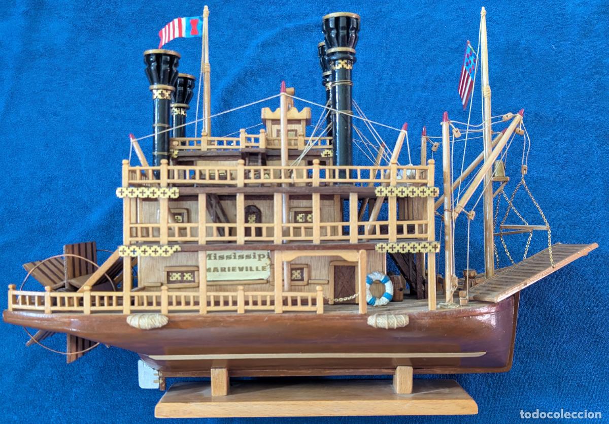 Maquetas: Maqueta artesanal de madera del Mississippi Marieville