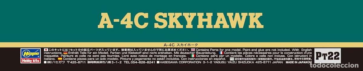 Maquetas: HASEGAWA - A-4C Skyhawk 1/48 07222 PT22 - Foto 2