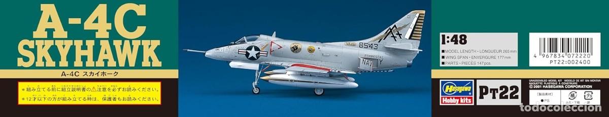Maquetas: HASEGAWA - A-4C Skyhawk 1/48 07222 PT22 - Foto 3