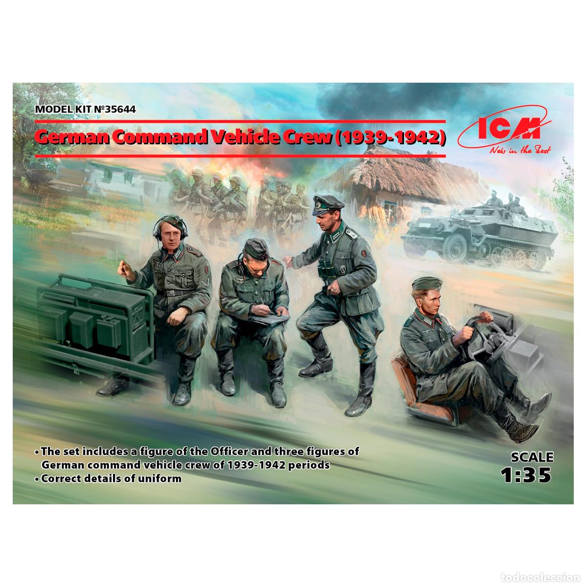 Maquetas: Maqueta ICM 1/35 German Command Vehicle 4 Crew (1939-1942)