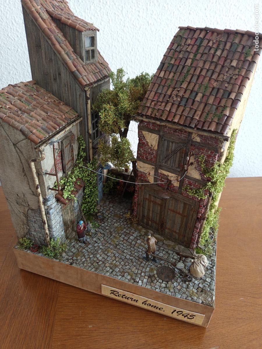 Maquetas: WWII 1/35 DIORAMA RURAL &rdquo;RETURN HOME, 1945&rdquo; MONTADO Y PINTADO