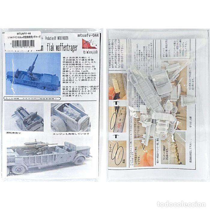 Maquetas: MINI MF: CITROEN 11CV --- MATUO KASUTEN: GERMAN 8,8 FLAK // Escala 1/144