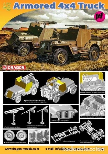 Maquetas: DRAGON - 1/4-TON 4X4 ARM. TRUCK (1+1 models in box) 1/72 7423