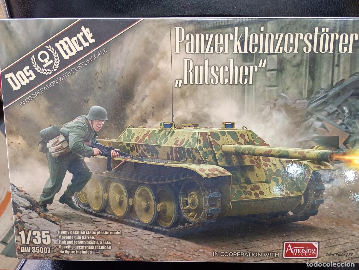 Maquetas: Maqueta Escala 1/35 Tanque y soldado alem&aacute;n 2&ordf;GM.