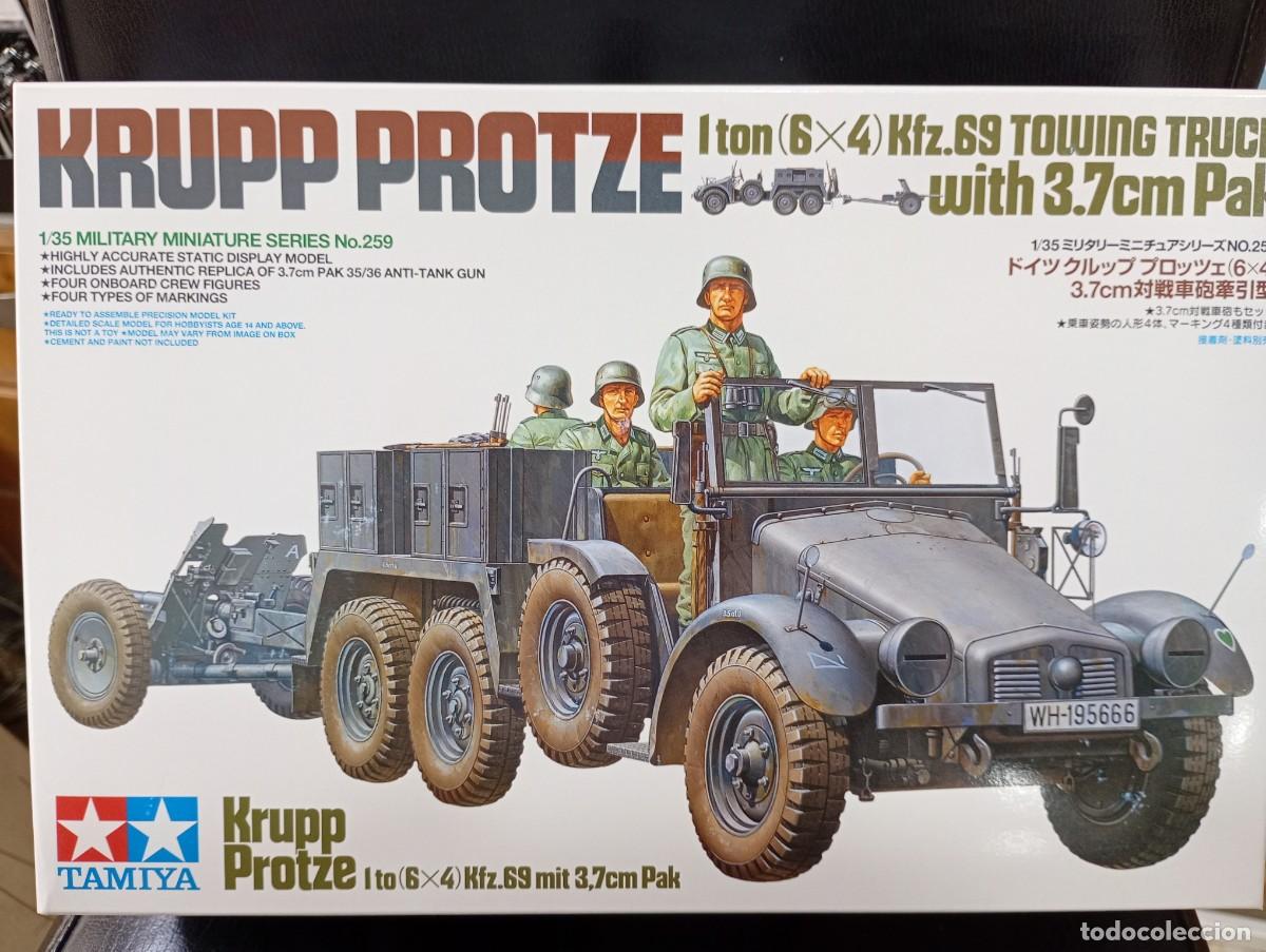 Maquetas: Maqueta Cami&oacute;n y Ca&ntilde;&oacute;n alem&aacute;n 2&ordf;GM. con soldados Escala 1/35 Marca Tamiya
