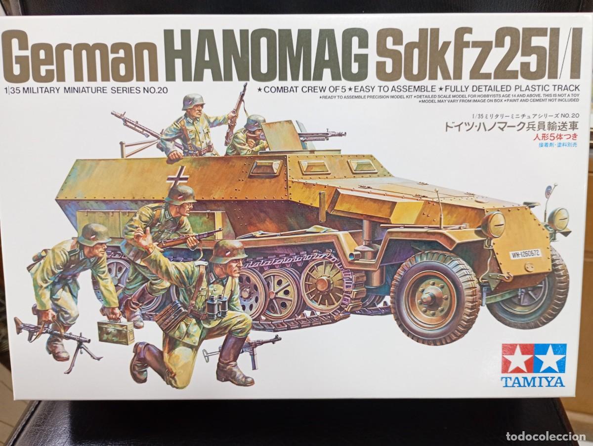 Maquetas: Maqueta Tamiya Escala 1/35 Tanqueta alemana Hanomag con soldados 2&ordf;GM.