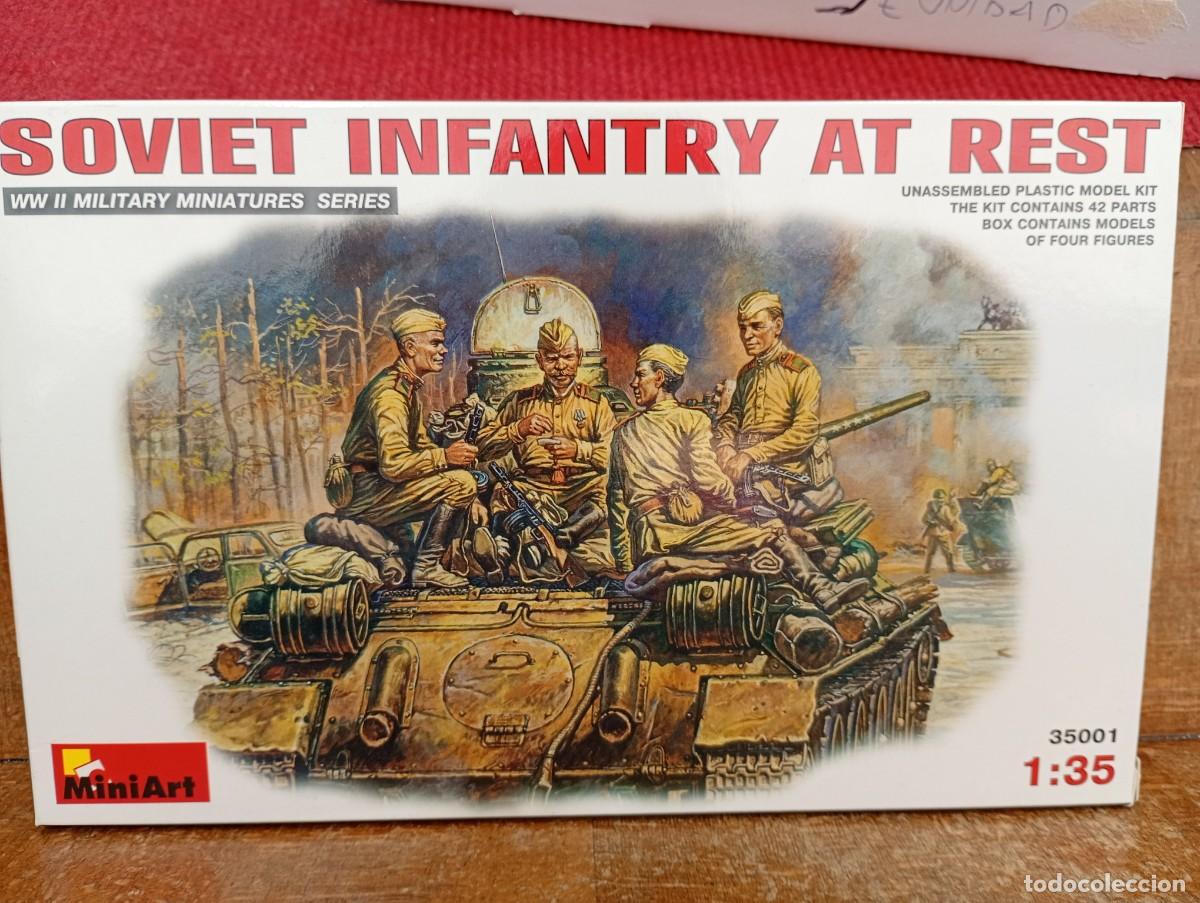 Maquetas: Maqueta 1/35 Miniart Soldados sovi&eacute;ticos con accesorios