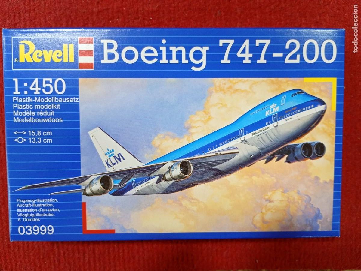 Maquetas: Maqueta Marca Revell 1/450 BOEING 747-200 Precintada