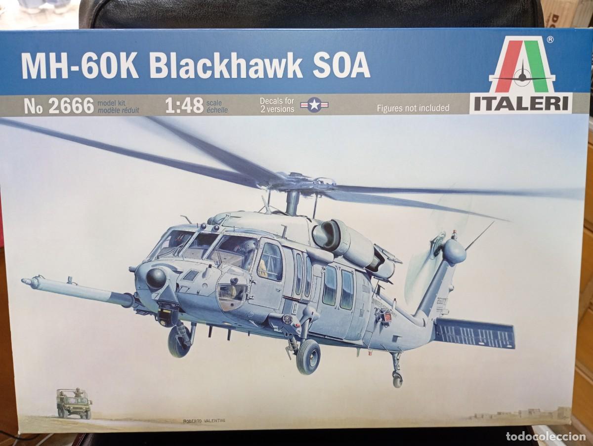 Maquetas: Maqueta Italeri Helic&oacute;ptero MH-60K Blackhawk SOA Escala 1:48. Precintada