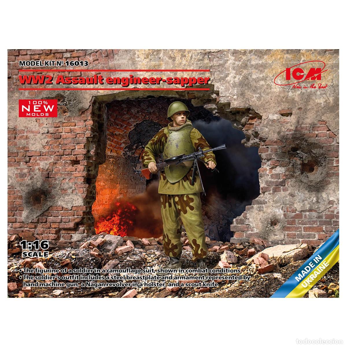 Maquetas: Maqueta ICM WW2 Soviet assault engineer-sapper (100% new molds) escala 1/16