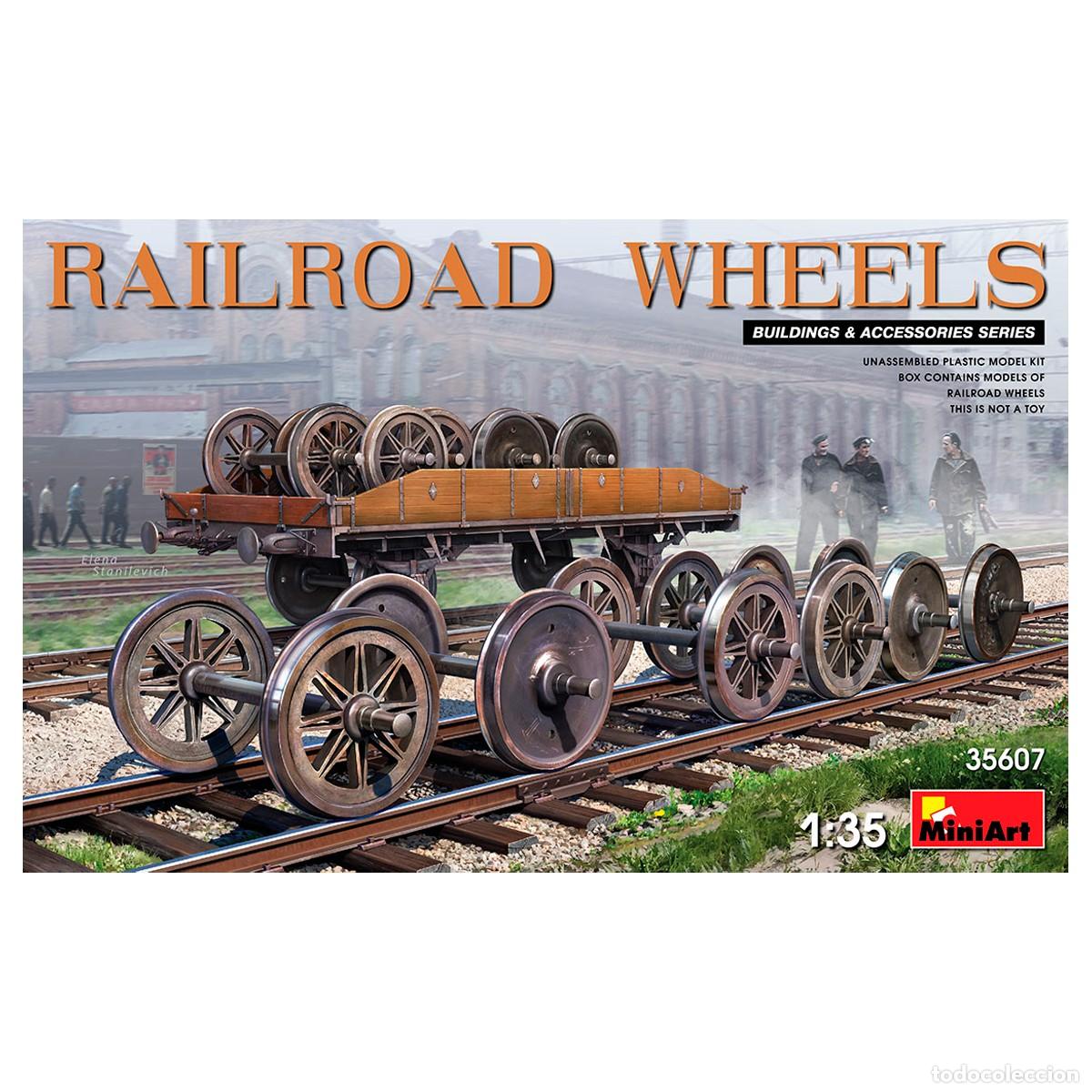 Maquetas: Maqueta MINIART Escala 1/35 Railroad Wheels