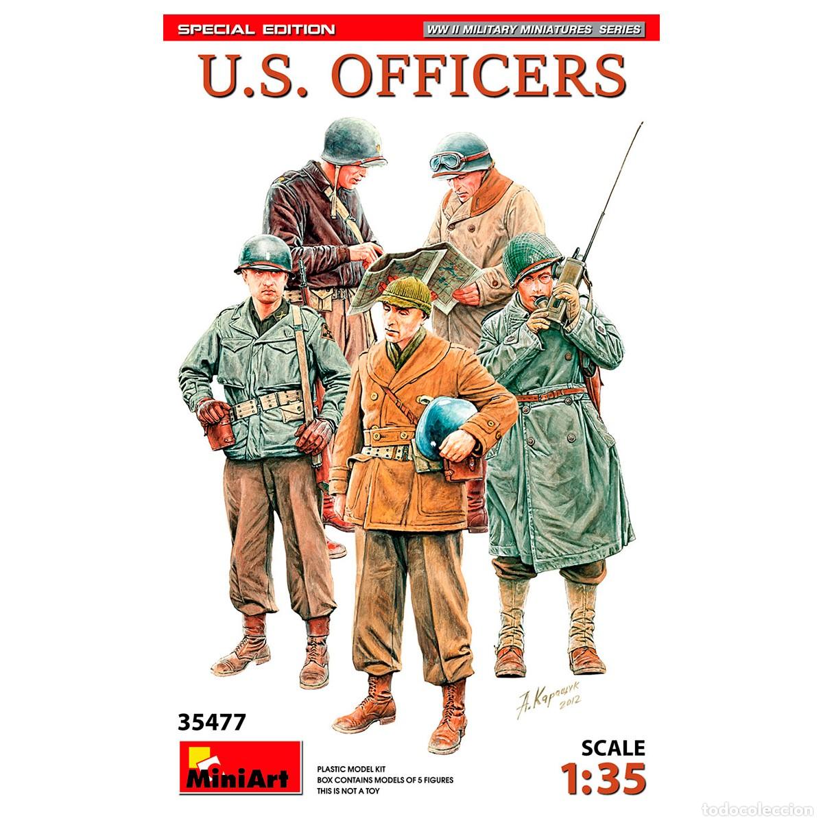 Maquetas: Maqueta MINIART Escala 1/35 U.S.Officers. Special Edition