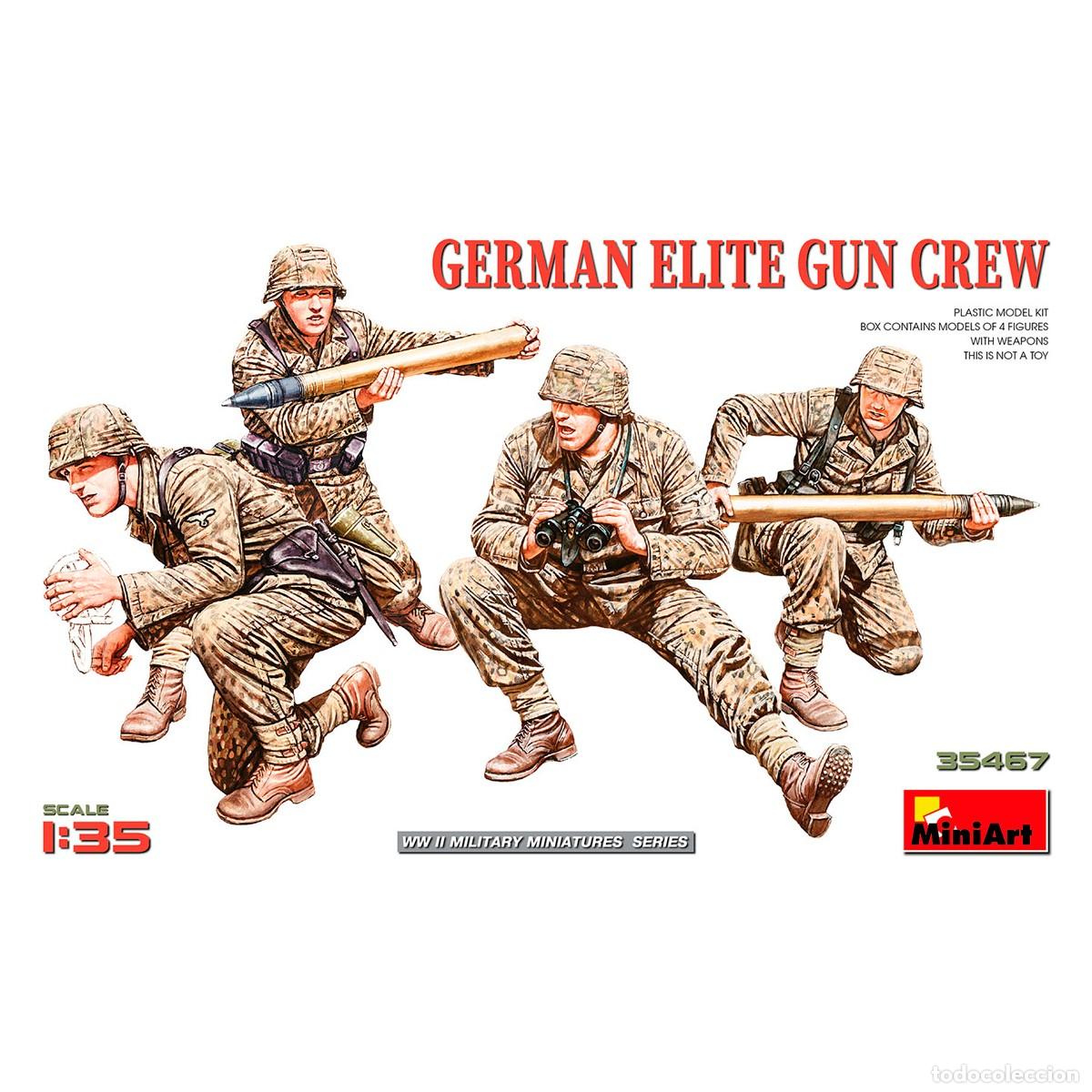 Maquetas: Maqueta MINIART Escala 1/35 German Elite Gun Crew
