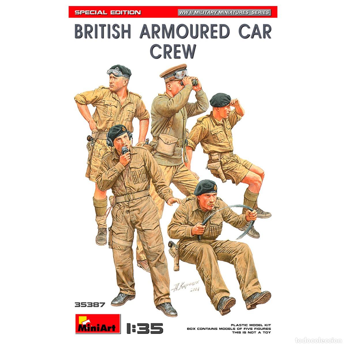 Maquetas: Maqueta MINIART Escala 1/35 British Armoured Car Crew.Special Edition