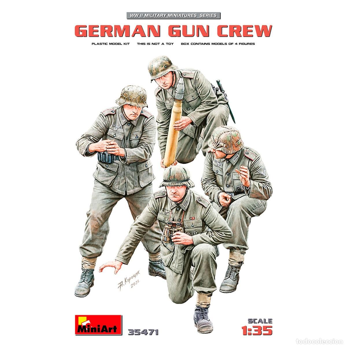 Maquetas: Maqueta MINIART Escala 1/35 German Gun Crew