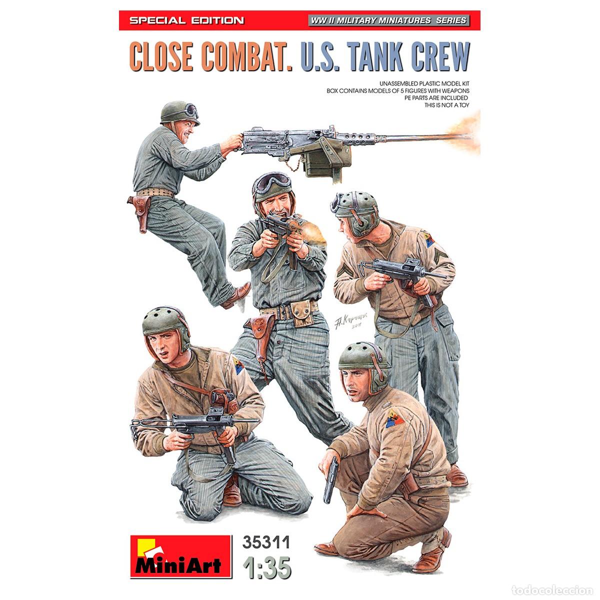 Maquetas: Maqueta Miniart Escala 1/35 Close Combat. U.S. Tank Crew. Special Edition