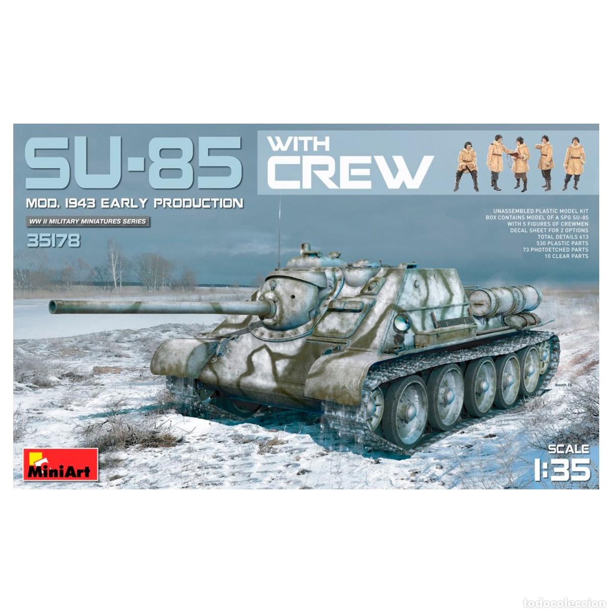 Maquetas: Maqueta Miniart Escala 1/35 SU-85 Mod. 1943 (Early Production) w/Crew