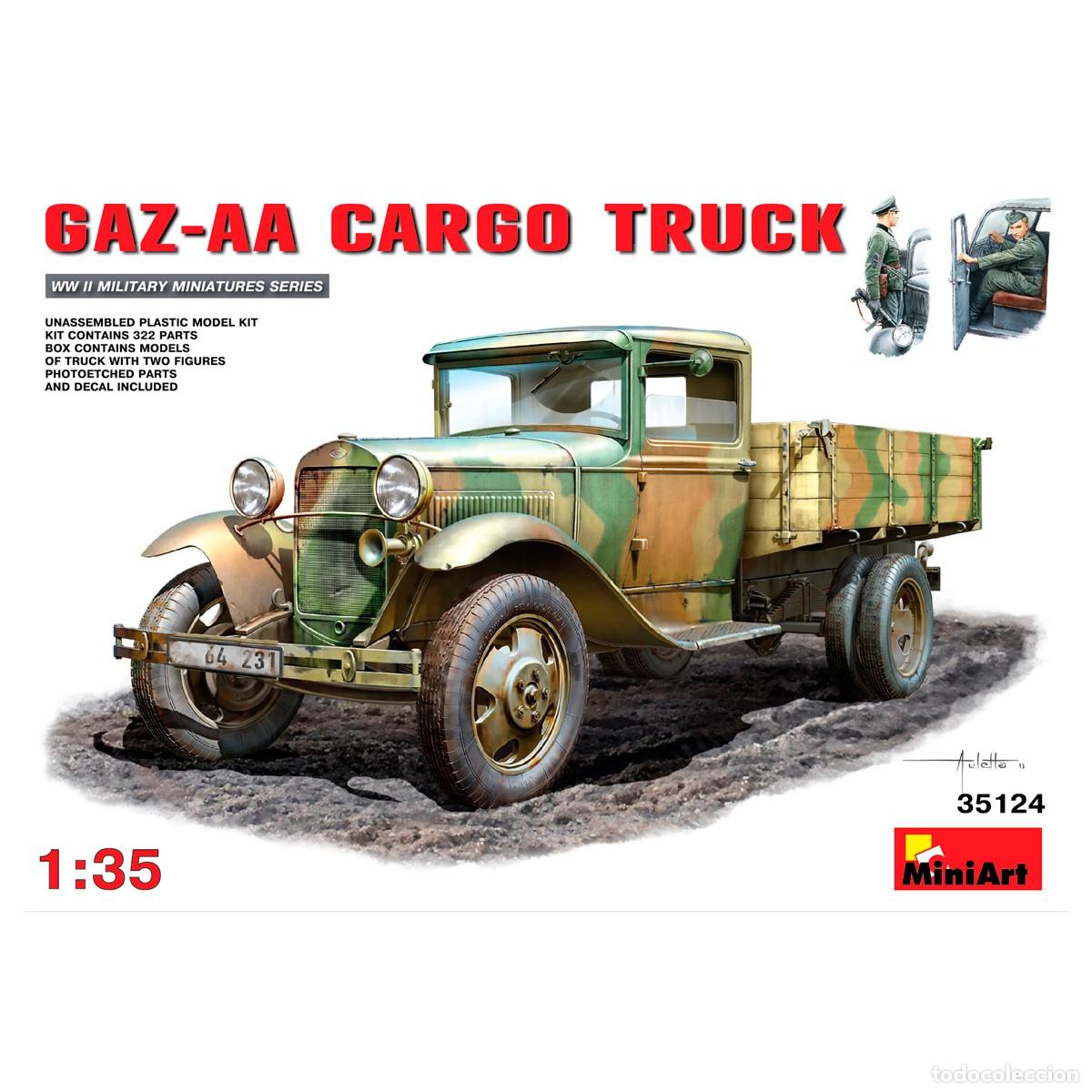 Maquetas: Maqueta Miniart Escala 1/35 GAZ-AA Сargo Truck