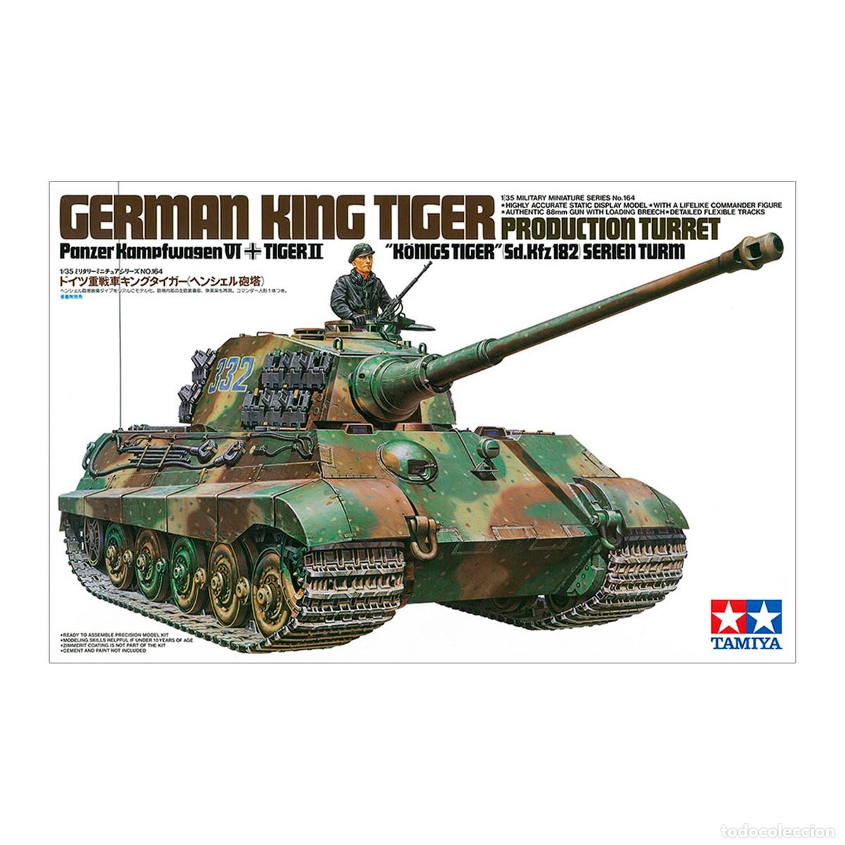 Maquetas: Maqueta Tamiya Escala 1/35 King Tiger Prod. Turret Carro Pesado alem&aacute;n 2&ordf;GM.