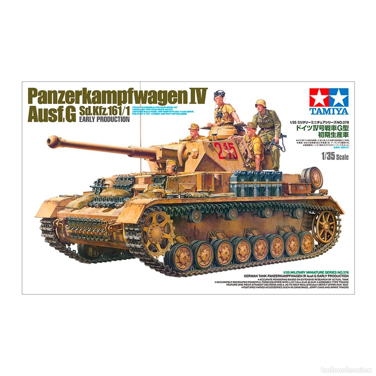 Maquetas: Maqueta Tamiya Escala 1/35 German Tank Panzerkampfwagen IV con Tripulantes