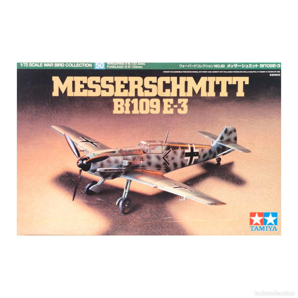 Maquetas: Maqueta Tamiya Escala 1/72 Caza alem&aacute;n Messerschmitt Bf109E-3