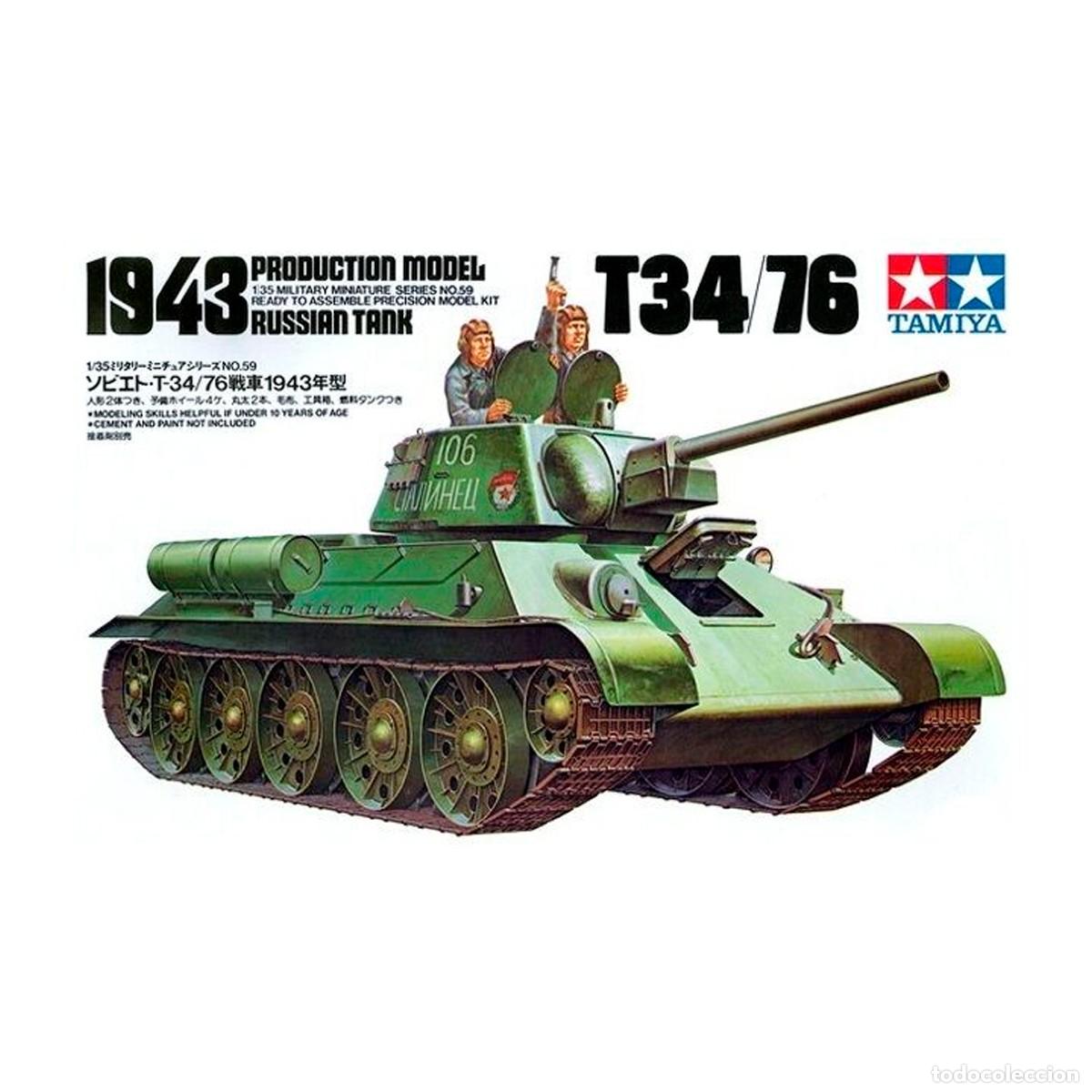 Maquetas: Maqueta Tamiya Escala 1/35 T34/76-1943 Russian Tank