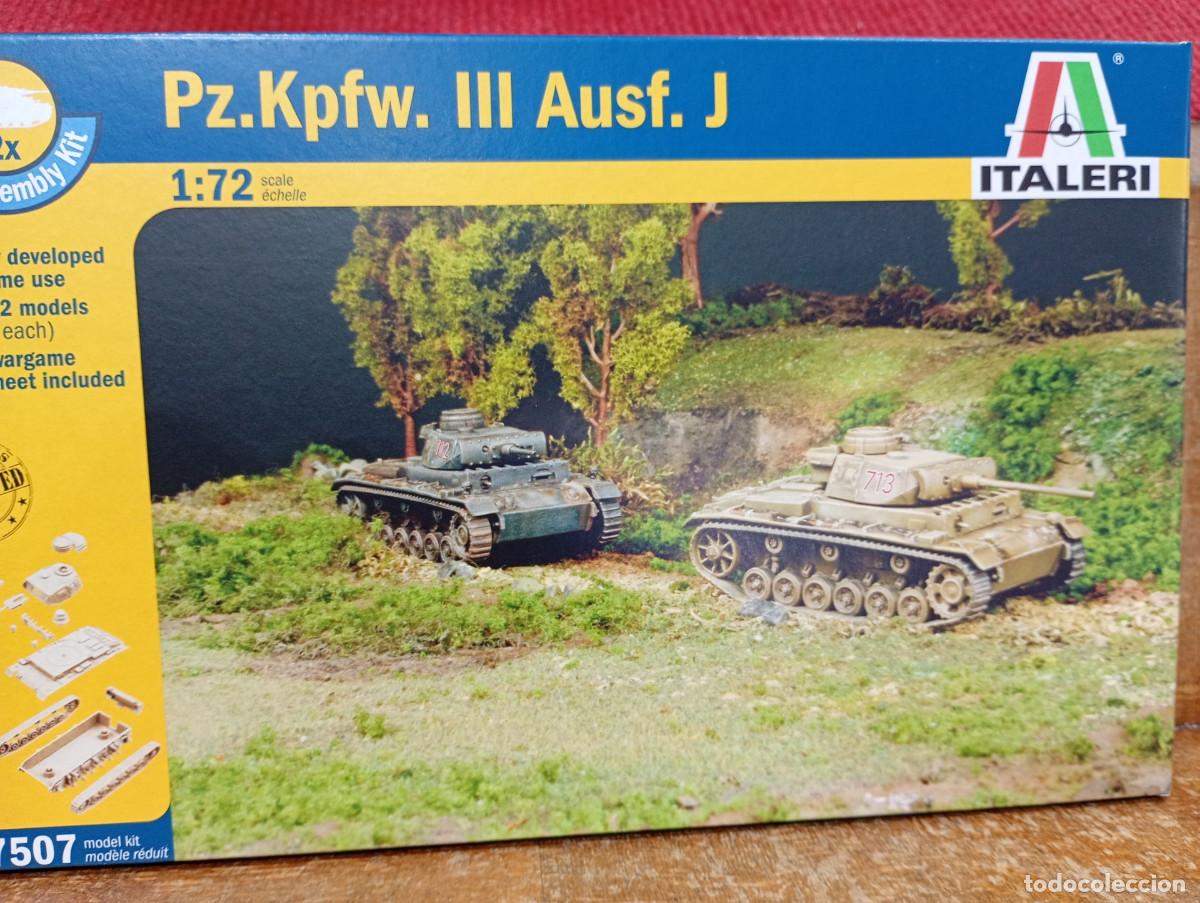 Maquetas: MAQUETA ESCALA 1/72 DOS PANZER III MARCA ITALERI PRECINTADA