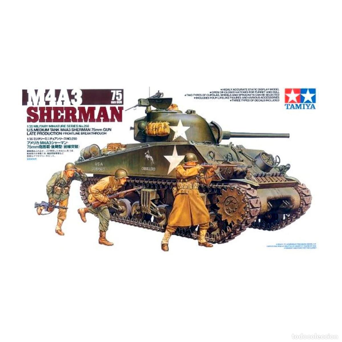 Maquetas: Maqueta Tamiya Escala 1/35 M4A3 Sherman 75mm Gun Late