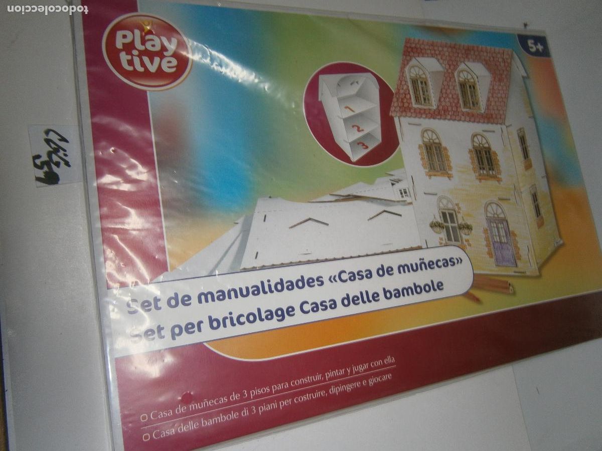 Maquetas: KIT DE MANUALIDADES &rdquo;CASA DE MU&Ntilde;ECAS&rdquo; - CASA DE MU&Ntilde;ECAS PARA CONSTRUIR, PINTAR Y JUGAR - PRECINTADO