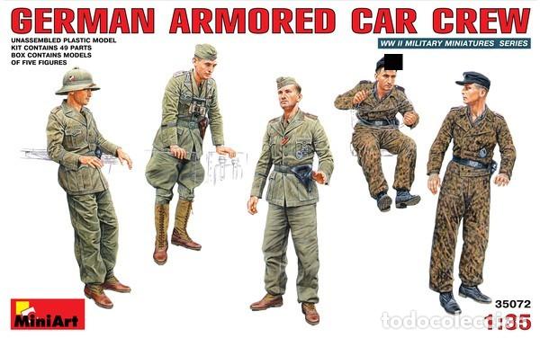 Maquetas: MINIART - GERMAN ARMORED CAR CREW LEER DESCRIPCION 1/35 35072