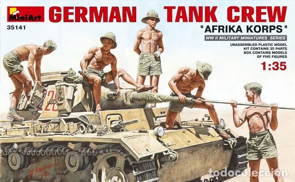 Maquetas: MINIART - German Tank Crew &rdquo;AFRIKA KORPS&rdquo; 1/35 35141