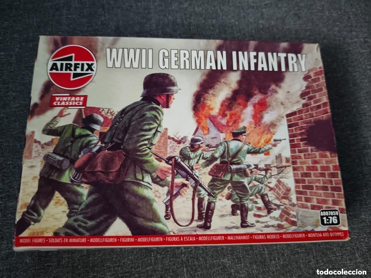 Macchiette: MAQUETA Airfix 1/76 Figuras militares Soldados WWII GERMAN INFANTRY Escala 1/ 76