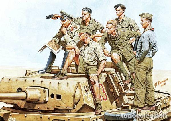 Maquetas: MASTER BOX - Rommel and German Tank Crew (DAK, 1941-1943) 1/35 MB 3561