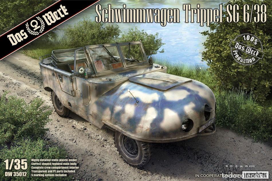 Maquetas: DAS WERK - Schwimmwagen Trippel SG 6/38 LEER DESCRIPCION 1/35 35012