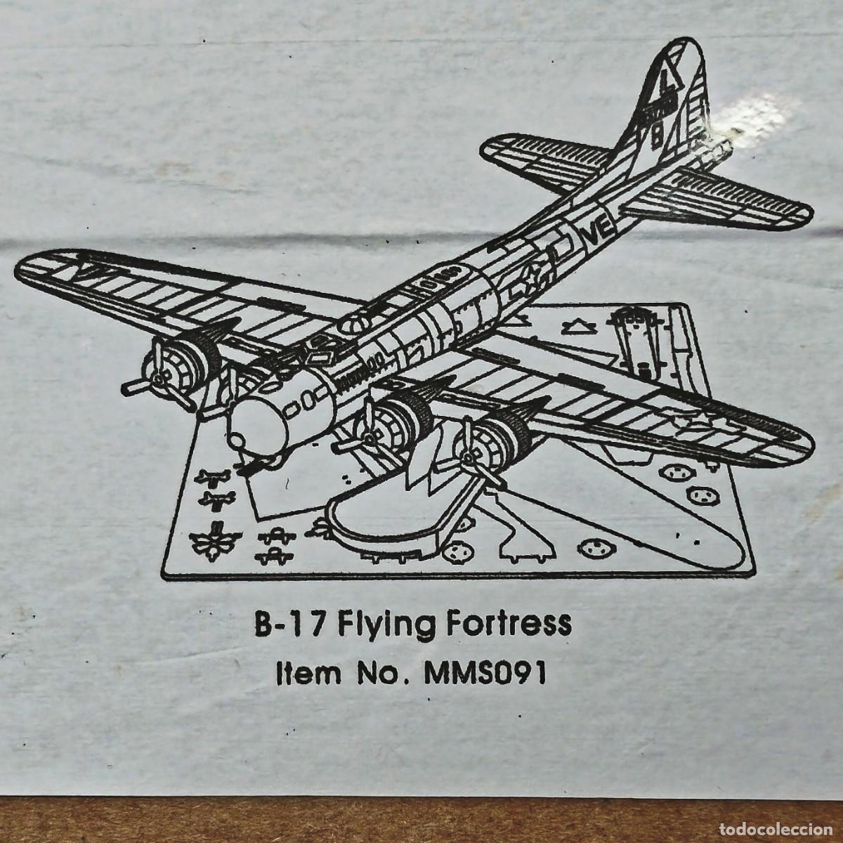 Macchiette: MAQUETA BOMBARDERO B-17 FLYING FORTRESS EN ACERO 3D PARA MONTAR SIN PEGAMENTO
