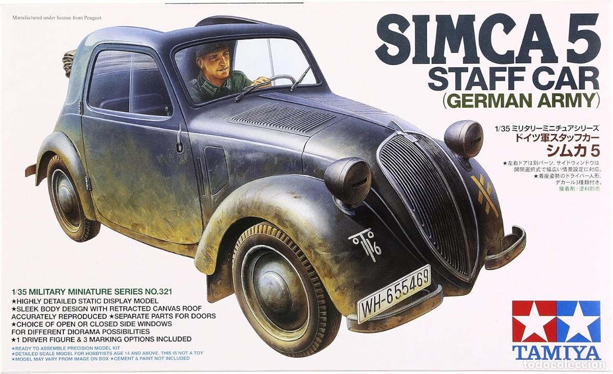 Maquetas: TAMIYA - SIMCA 5 STAFF CAR GERMAN ARMY 1/35 35321