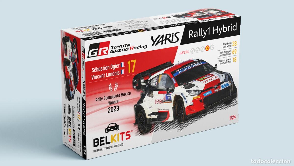Maquetas: BELKITS - Toyota Yaris - Guanajuato Mexico 2023 Ogier (Winner) 1/24 026